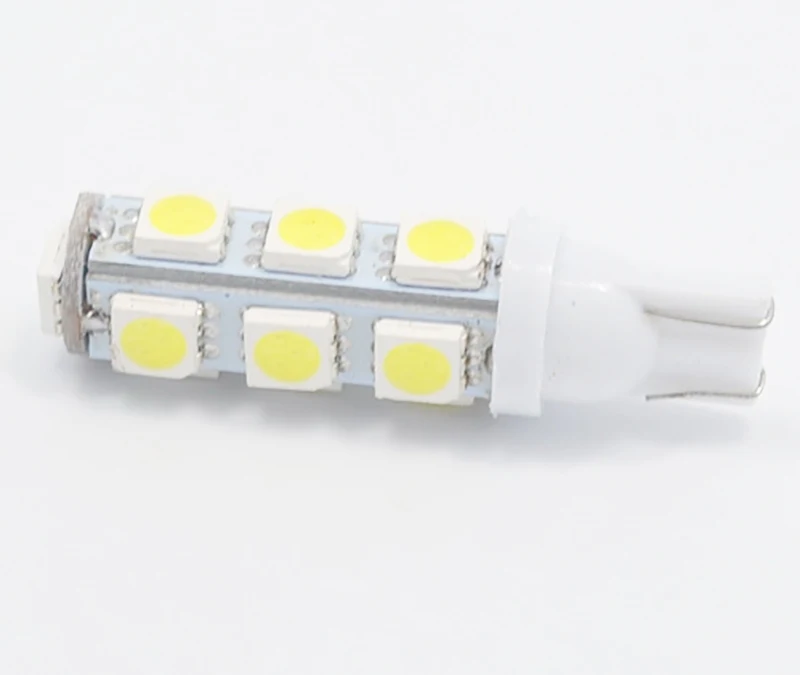100x 12V 24V T10 LED W5W 5050 13 SMD 192 168 194 White Red Blue LED Car Light Wedge Lamp Bulbs Clearance License Plate Light DRL (4)
