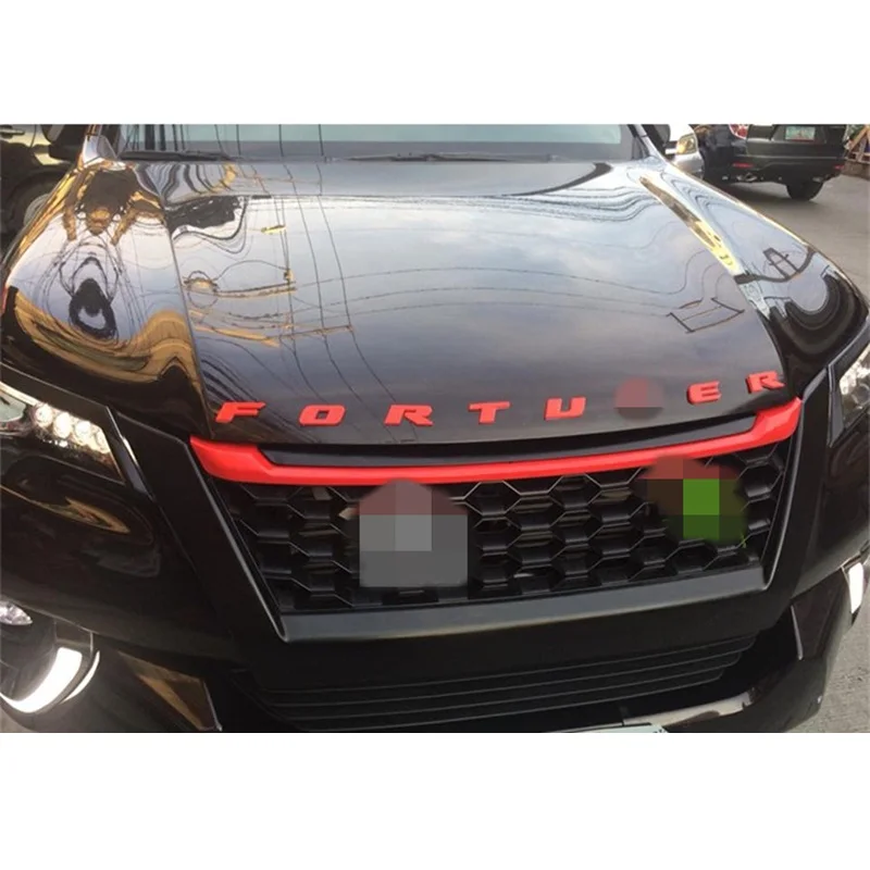 Автомобильный хромированный капот эмблема 3D логотип буквы-Стикеры для Toyota аксессуары для Fortuner автомобильный Стайлинг автомобильные аксессуары VIP