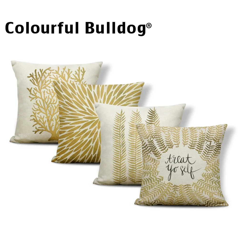 

Plant Cushion Tropical Leaf Pilow Nature Home Houseware Tree Branches Pillow With Cover 45Cm Cotton Blend Funny Custom Printing