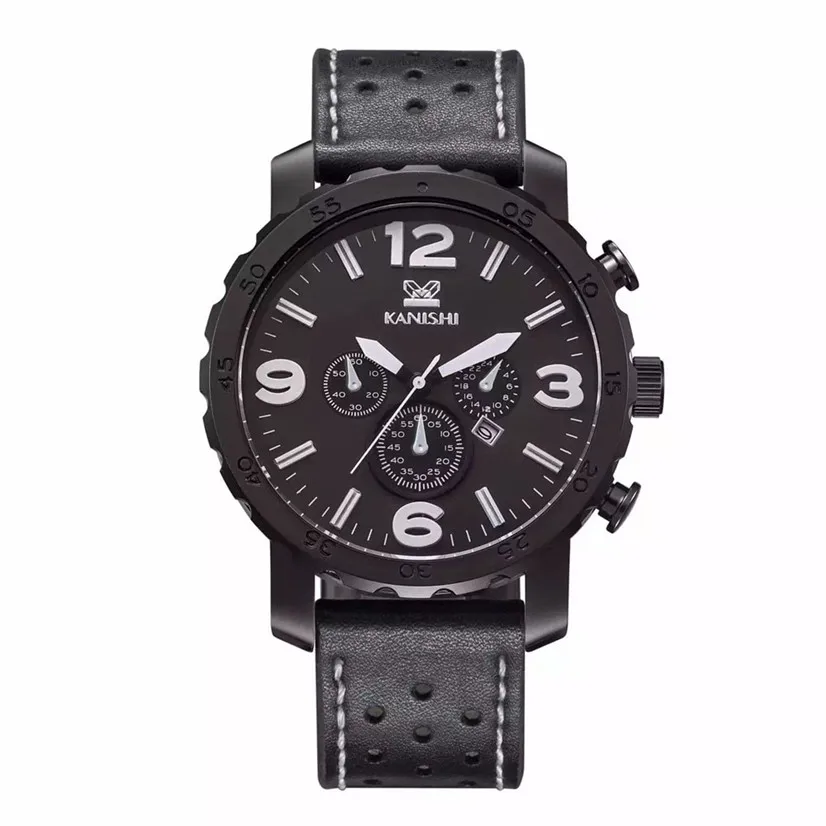 

Delicate Fashion Men Elegant Vogue Luxury Design kanishi Men Strap Watches Casual Sport Quartz Watch Wristwatches My31