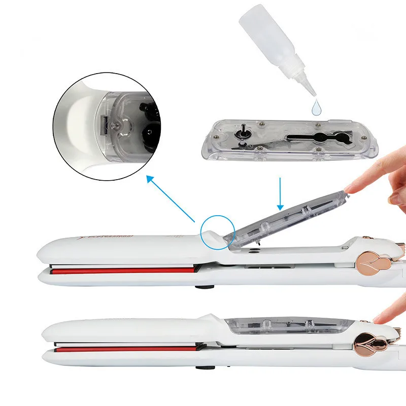  chapinha Professional Steam Hair Straightener Ceramic Vapor Infrared Heating Flat Iron Steampod 2 I