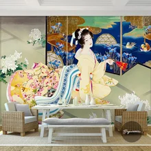 Кимоно Красота настенная Сакура фото обои на заказ 3d обои для стен Спальня Ресторан ТВ фон японский укие-E