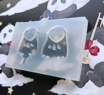

New 1pcs Liquid owl silicone mold DIY resin jewelry pendant necklace pendant lanugo mold resin molds for jewelry