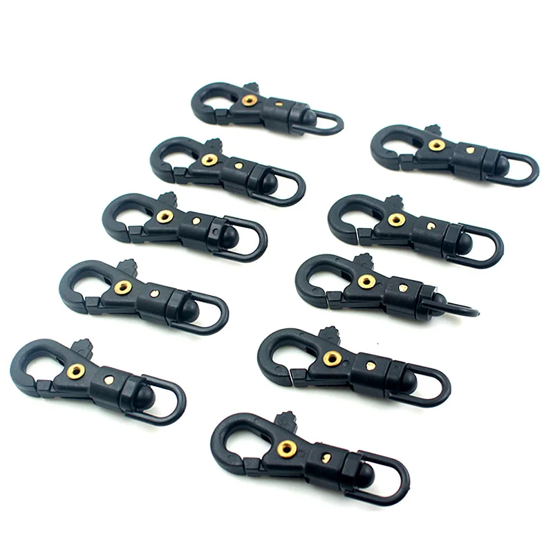 10pcs EDC Multi Function Camping Plactic Carabiner Mini Rotatable Buckle Hooks Hang Quickdraw Key Chain Tools Outdoor Survival | Спорт и