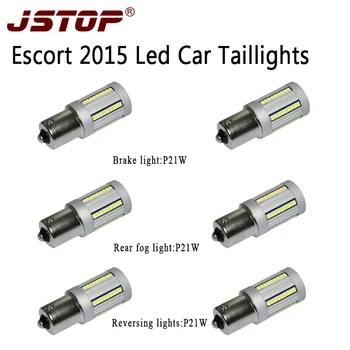 

JSTOP 6pc/set led brake light 12-24V Car taillights led Reverse lights Ba15s 1156 P21W canbus bulbs super bright Rear fog light