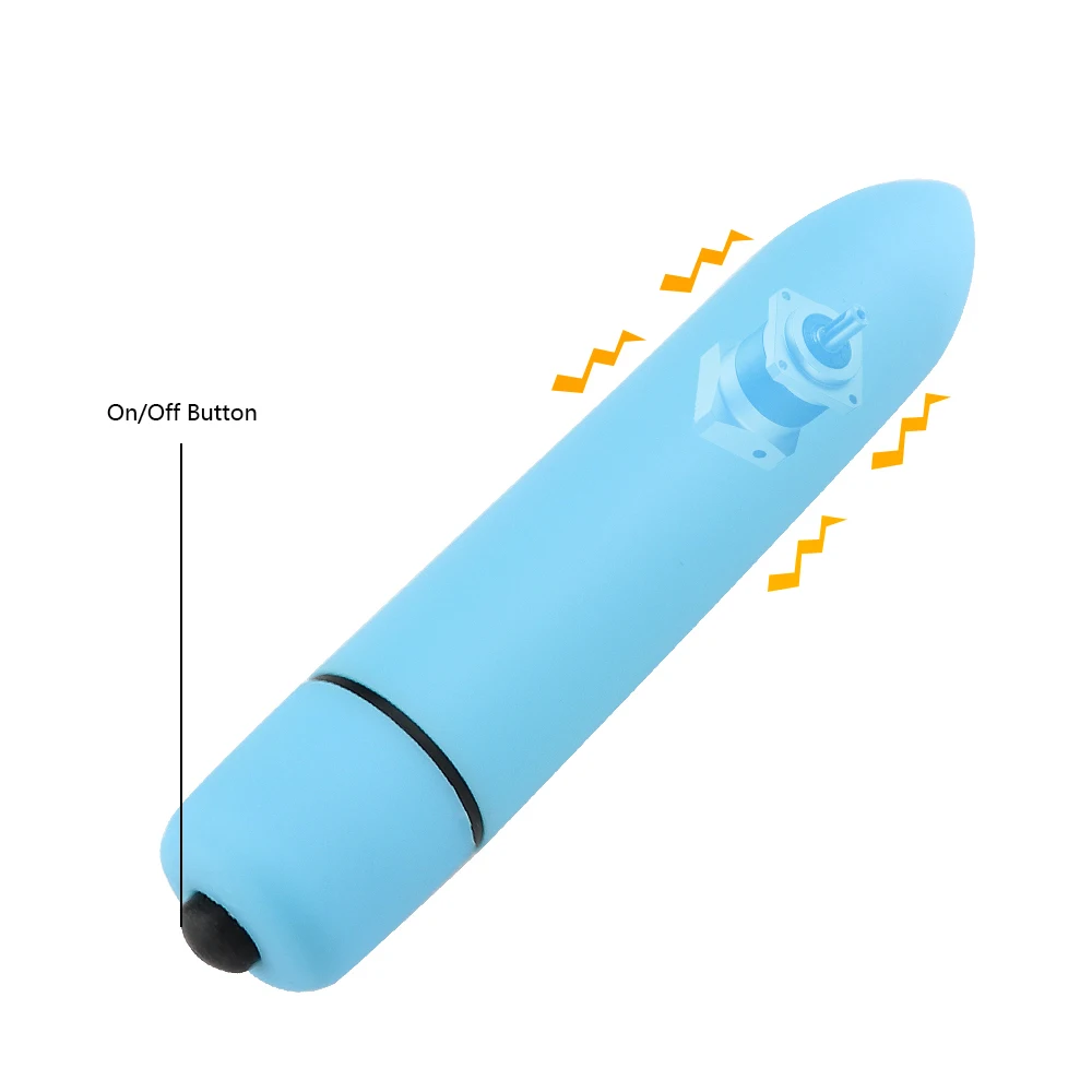 9 Colors 10 Speed Mini Bullet Dildo Vibrator Clitoris Stimulator Sex Products AV Stick Anal