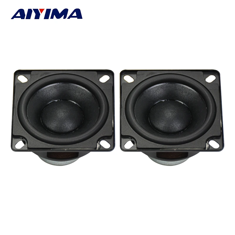 

AIYIMA 2Pcs Portable Audio Full Range Speakers 53MM 20Core 4Ohm 10W Rubber Side Speaker NdFeB Strong Magnetic Waterproof Speaker