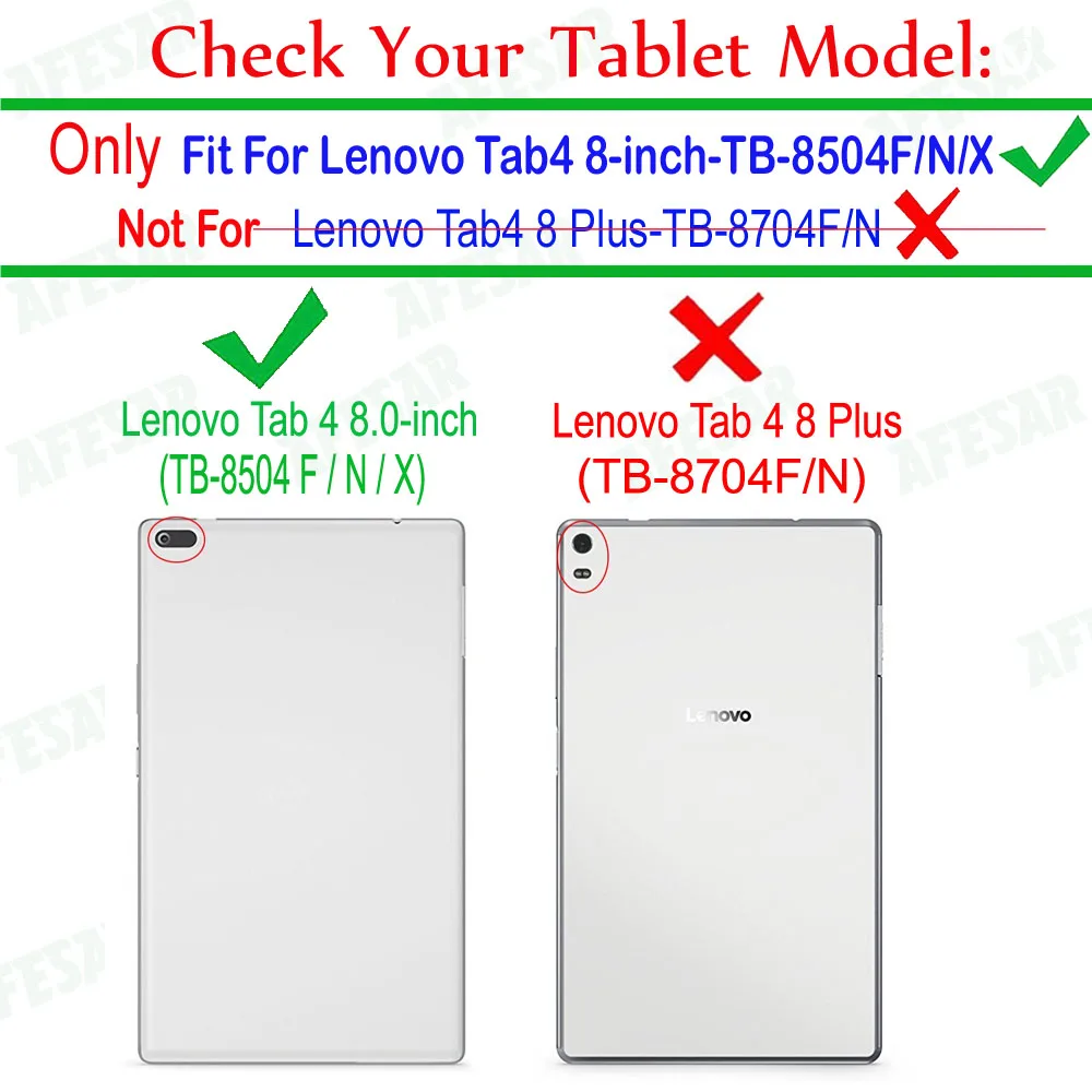 Capa Rígida de Couro pu Ultra-fina para Lenovo Capa para Lenovo Tab Tb8504f Tb9504n Tb-8504 Skin - Imagem 3