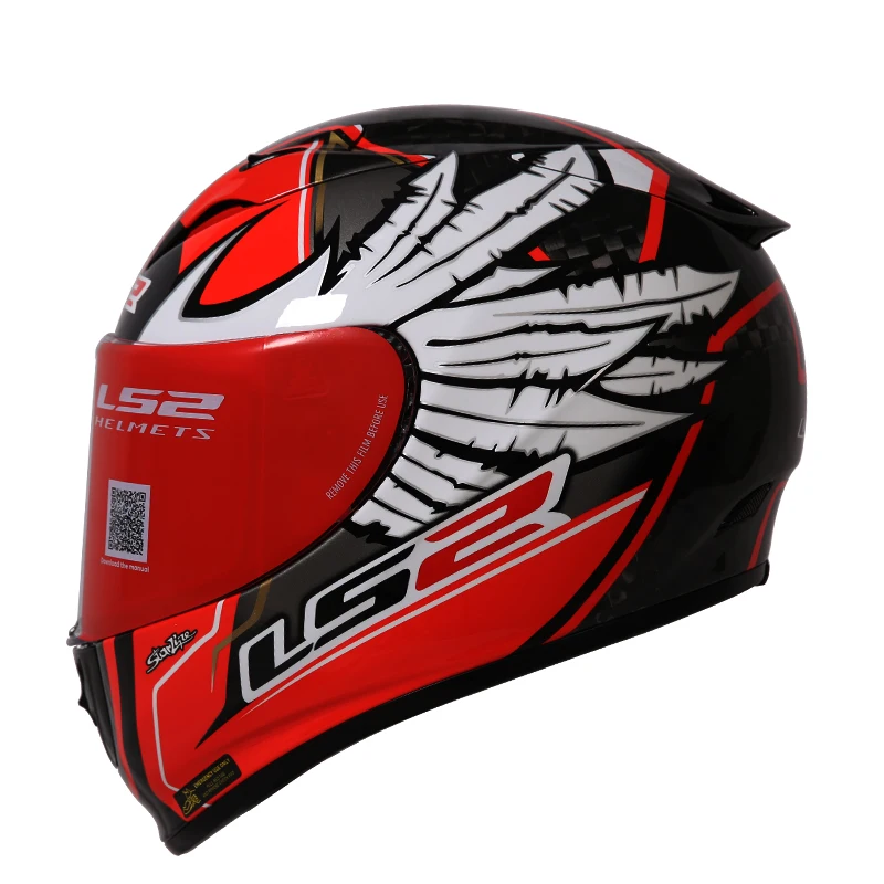 LS2 Шлемы FF323full face 12K большая решетка carbonfiber Racing Casque Casco Capacete Moto шлемы пять цветов с противотуманным козырьком