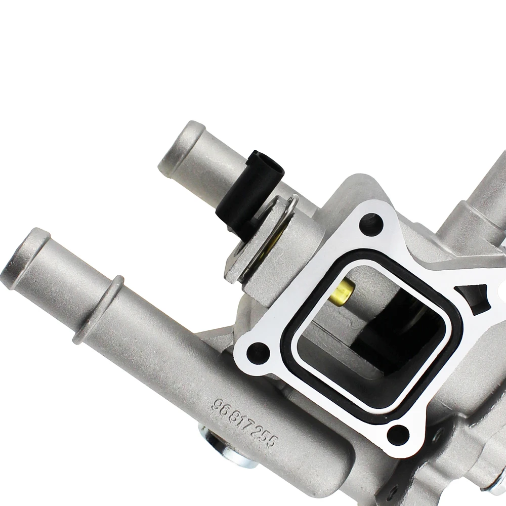 Capa para Chevrolet Aveo com Sensor 55579951 de Alumínio do Motor de Refrigeração Termostato Habitação Assembléia Cruze Sonic 251922 251919928 7 High Quality Automóveis e motos