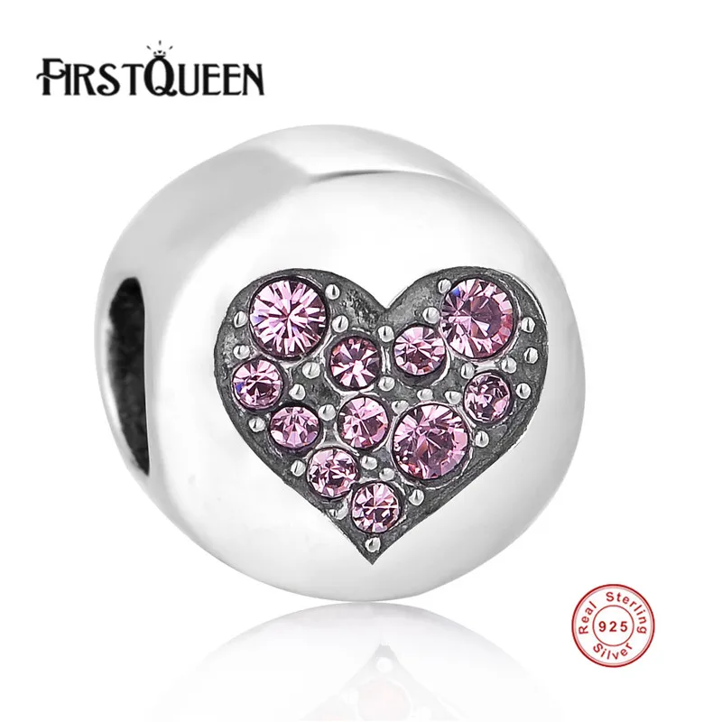 

FirstQueen High Quality 2017 New Year Gift LUCK Beads Charms Vintage 925 Sterling-Silver-Jewelry For Women DIY Fit Bracelet