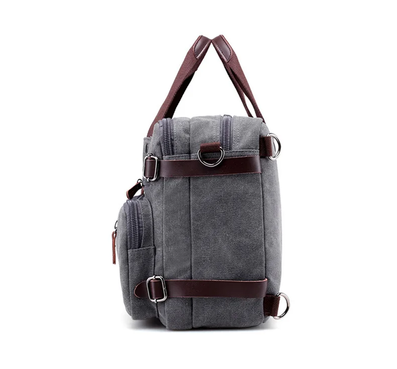 Men Canvas Briefcase Business Laptop Handbag Large Messenger Shoulder Bag Big Casual Male Tote Back Bags Travel Suitcase XA162ZC