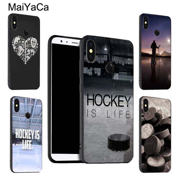 

MaiYaCa Hot Sport Ice Hockey Phone Case For Xiaomi Redmi 5 Plus S2 6A Note 5 Pro 7 5A 4X Mi 8 6X A2 6 9 Max 3 2 Mix 2s F1 Cover