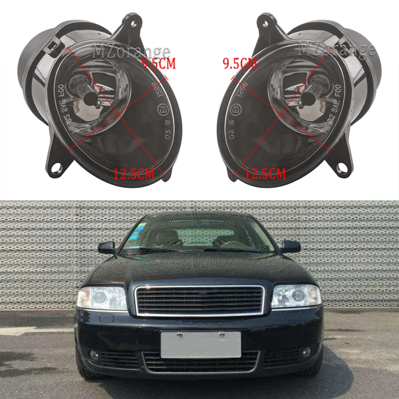 

2Pcs For Audi A6 C5 C6 2001 2002 2003 2004 2005 Car-styling Front Halogen Fog Light Fog Lamp Assembly With halogen Bulbs