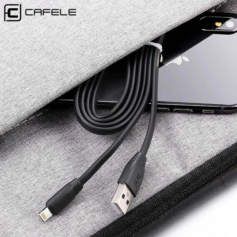  Cafele Flache TPE USB Kabel für iPhone Kabel Schnelle Ladekabel Für iPhone 6 7 8 X DC 5V 2.0A 50 12