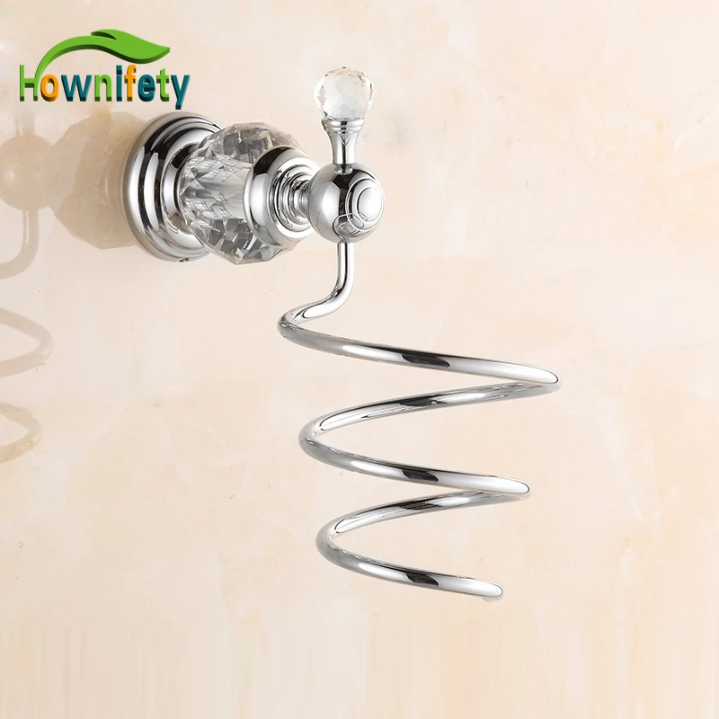 Solid Brass Bathroom Hair Dryer Holder Bathroom Accessories Wall Mounted gold finish brass bathroom hair dryer holder wall mounted
