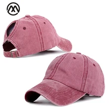 Ретро одноцветная модная бейсболка s Ms. Ponytail бейсбольная кепка высокого качества регулируемая наружная козырек грузовая шлемы для водителя капот