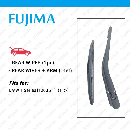 

FUJIMA Rear Wiper Blade and Arm for BMW 1 Series F20 F21 (2011-Onwards) Back Windscreen Rear Wiper Arm 116i 118i 120i 125i