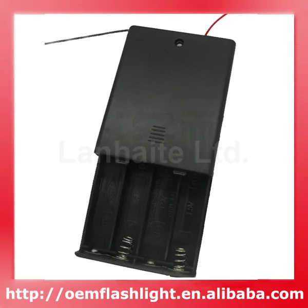 4 x AAA Battery Holder Case with Cover and Switchbattery case iphone