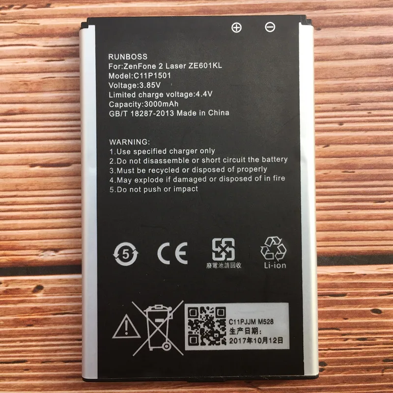 100% Новый оригинальный аккумулятор 3000 мАч C11P1501 для Asus Zenfone 2 Laser ZE601KL Zenfone2 Selfie ZD551KL