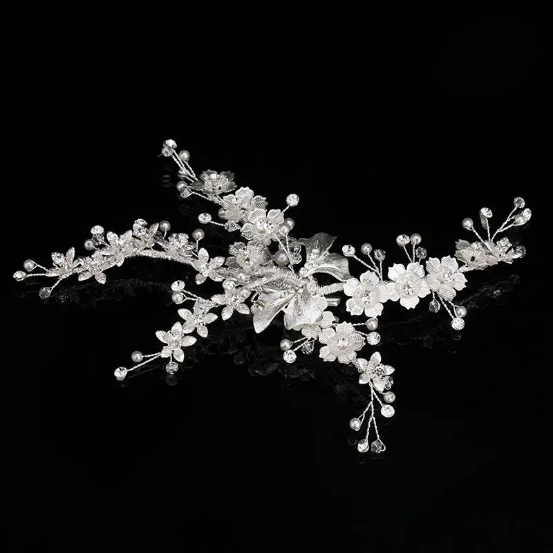 Hairpin  Flower Rhinestone  Zinc alloy
