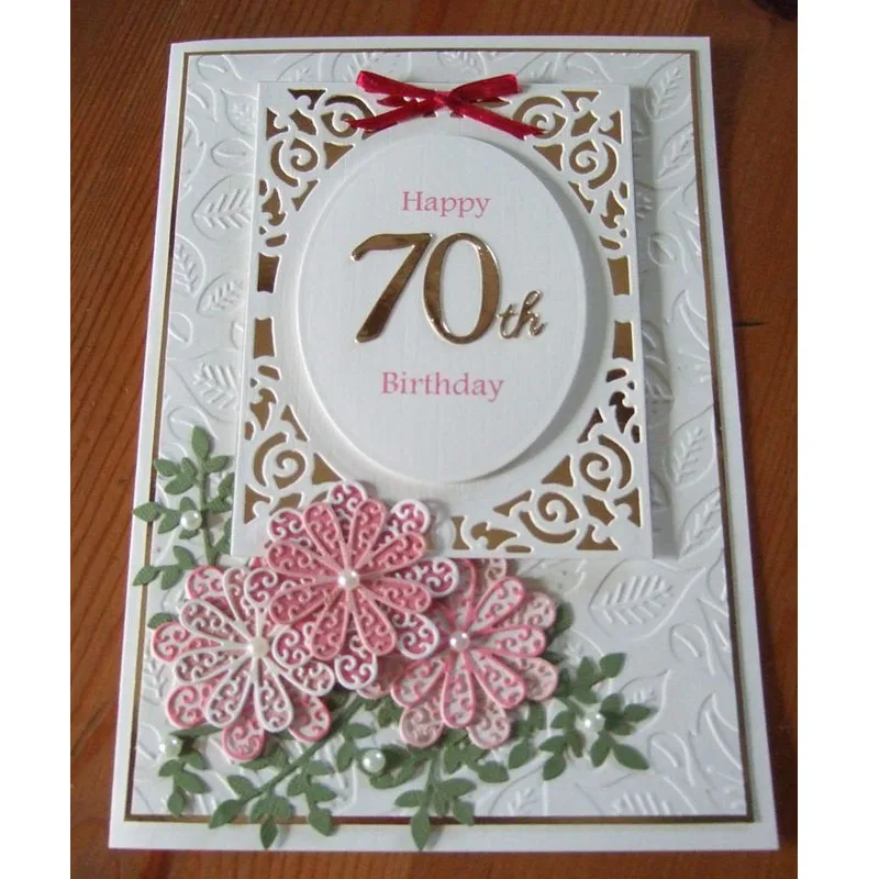 

Dies Scrapbooking Flower Frame Metal Cutting Dies New 2019 Stamps Die Cut Craft Embossing Card Making Christmas DIY Background