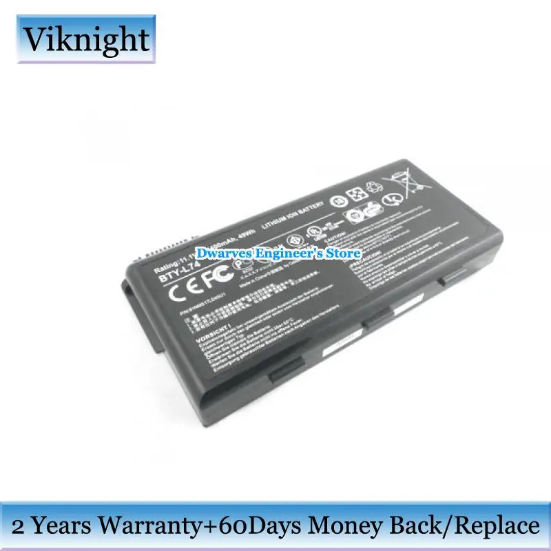 

Replacement BTY-L74 Battery For CELXPERT 91NMS17LD4SU1 BTY-L74 11.1V 4400mAh 49Wh