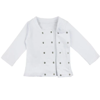 Baby Boy Girl Carnival Cook Chef Halloween Cosplay Outfits Baby Cook Chef Kitchen Uniform T