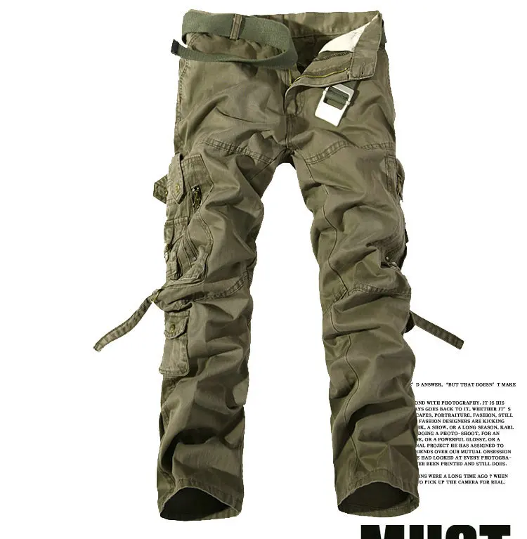 Новинка, армейские военные камуфляжные комбинезоны, сумки, штаны, комбинезоны, большие размеры, мужские камуфляжные военные рабочие брюки, комбинезоны - Цвет: Soil Army Green