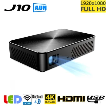Preise Marca AUN J10 300 ANSI DLP Projektor Full HD 1080P Unterstützung 4K Video Projektor EU 18Dec18