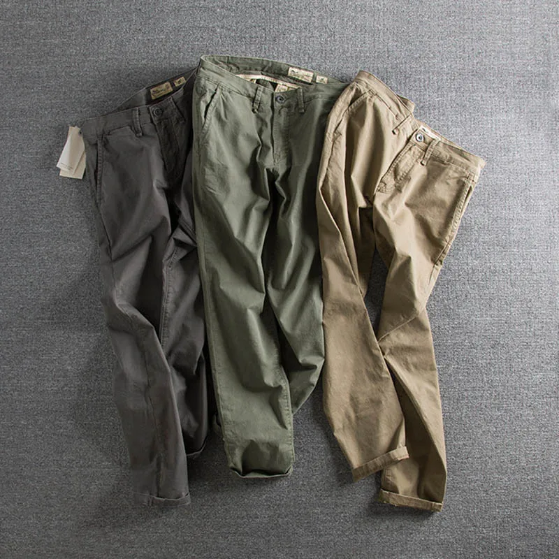 

2019 new arrival Simple English Slim and Small Foot Trade Single Men's Leisure Pants handsome boy's designer