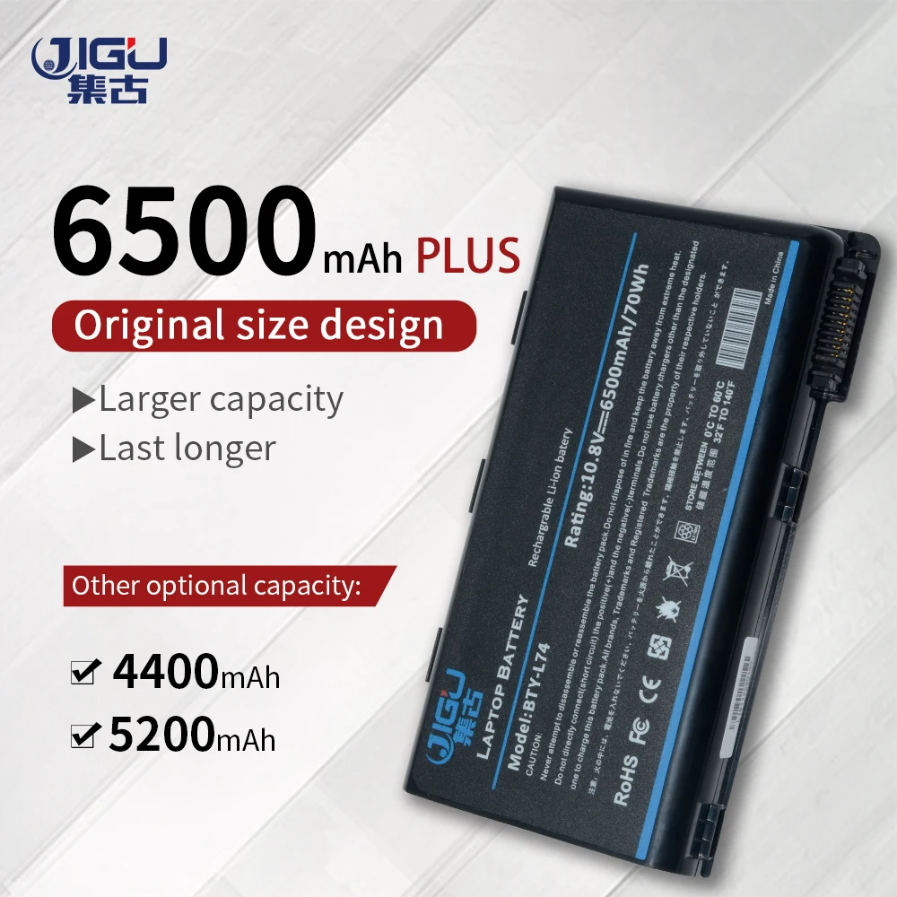 Аккумулятор для ноутбука JIGU [Специальная цена] Bttery серии MSI BTY-L74 A5000 A6000 A6200 A6203 A6205