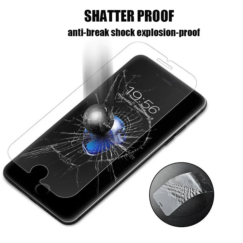 Mwihphms 2PC закаленное стекло для iphonex xs xsmax xr Защитная пленка экрана iphone4 5 6 7 8 plus