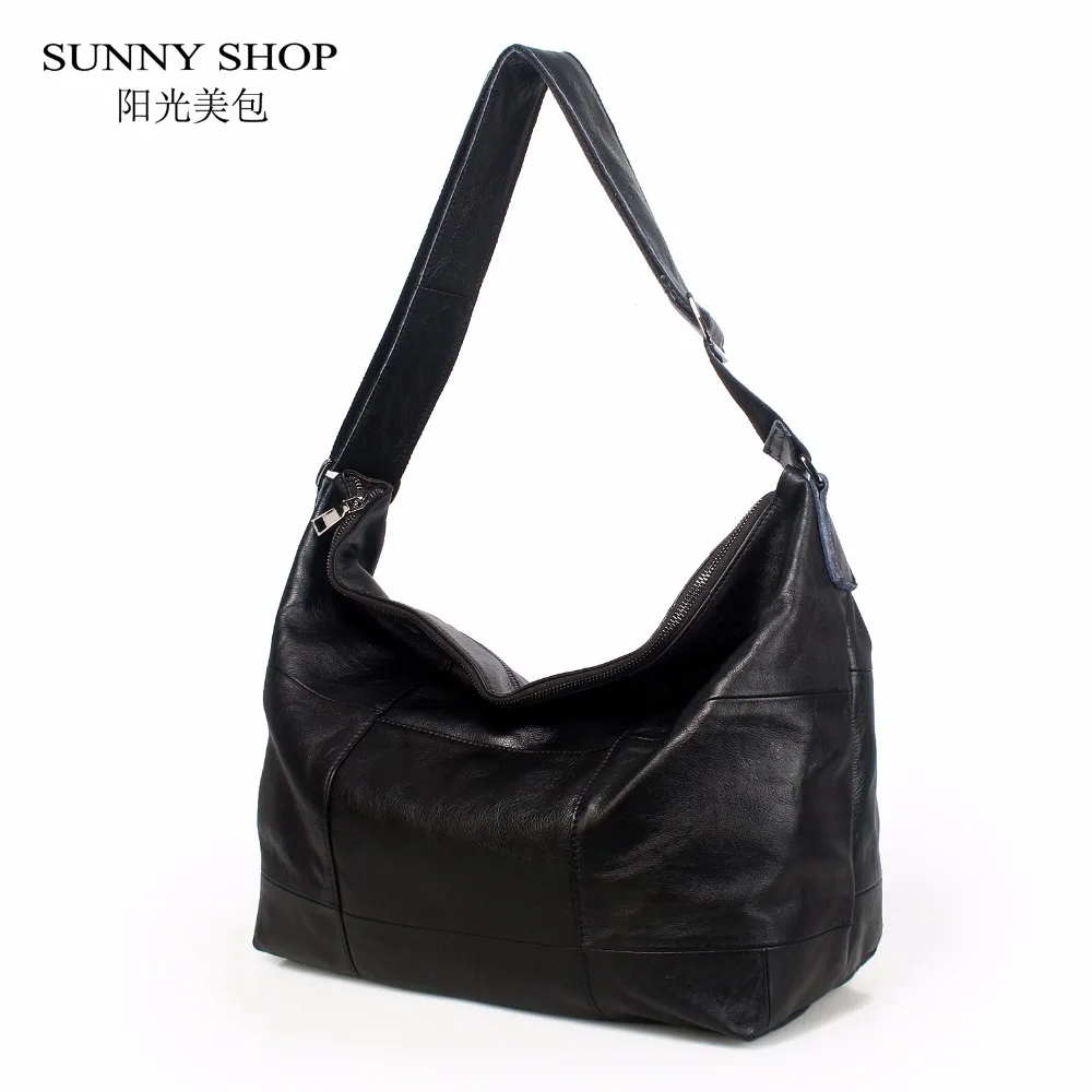 SUNNY SHOP фирменные роскошные сумки из 100% натуральной кожи для женщин вместительные