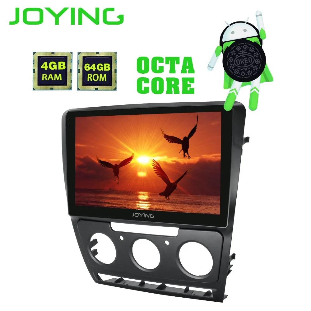 Flash Deal 10.1"IPS 4GB+64GB Android 8.1.0 Car Radio Audio Stereo Head Unit For Volkswagen Skoda Octavia 2007-2014 GPS Multimedia Player 3