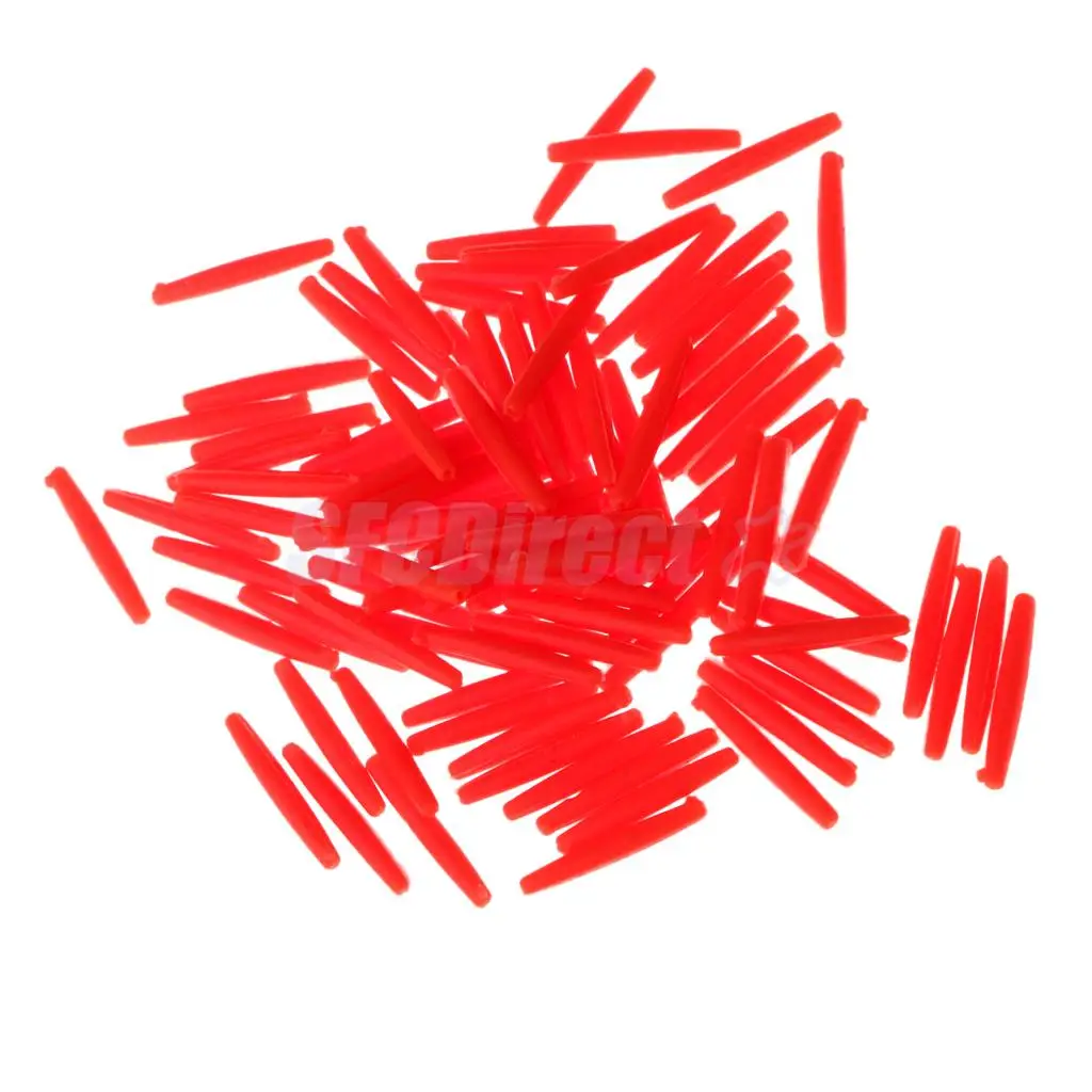 100Pcs Bright Colors Cylinder Strike Indicator Fishing Floats Trout Salmon Floats Float Fly Fishing Tackle