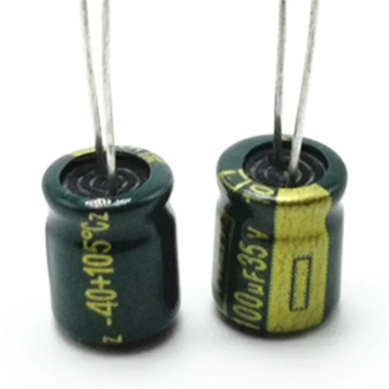 35 V 100 мкФ 6*7 высокая частота низкое сопротивление алюминиевый ...
