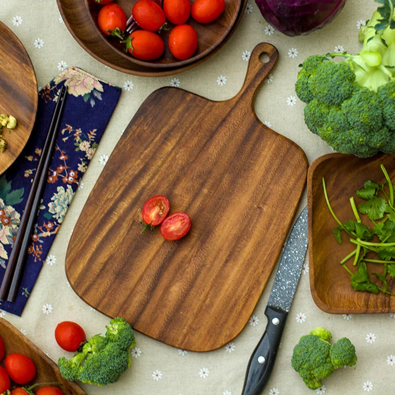 

1PCS 330mm Wooden Beech Wood Pastry Chopping Cheese Cutting Board Chopping board chopping stand chopping board wood
