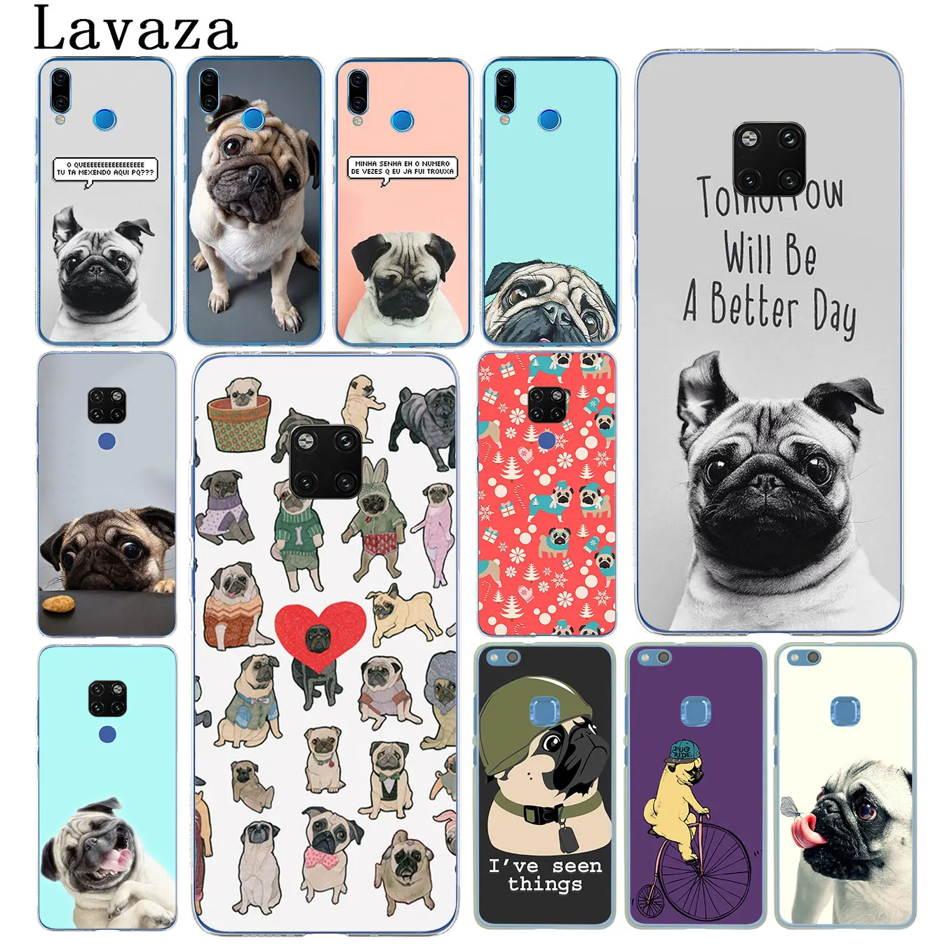 Чехол для телефона Lavaza Pug seen things dog Ride butterfly Art Для Huawei Mate 30 20 Pro 10 Lite Y6 Prime Nova 5I 4 3i 3 2i 2