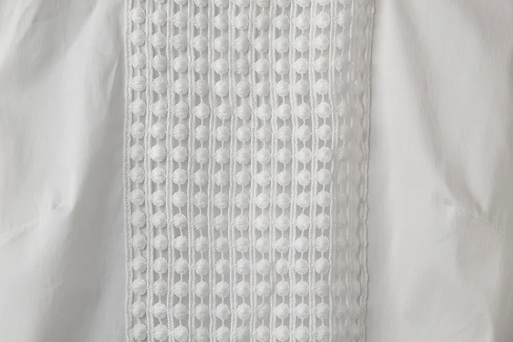 Для женщин блузки зауженные книзу: белая футболка с длинным рукавом, кружевное платье трапециевидной формы с цветочным принтом размера плюс S-5XL