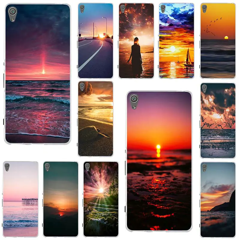 

Beautiful Sunrise Slim Silicone Soft TPU Cell Phone Case for Sony Xperia M2 M4 M5 E3 E5 T3 X XA XZ Z Z1 Z2 Z3 Z4 Z5 Compact Bags