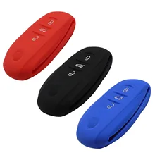 Remote 3 Buttons Silicone Car Key Cover Case for Volkswagen VW Touareg Holder