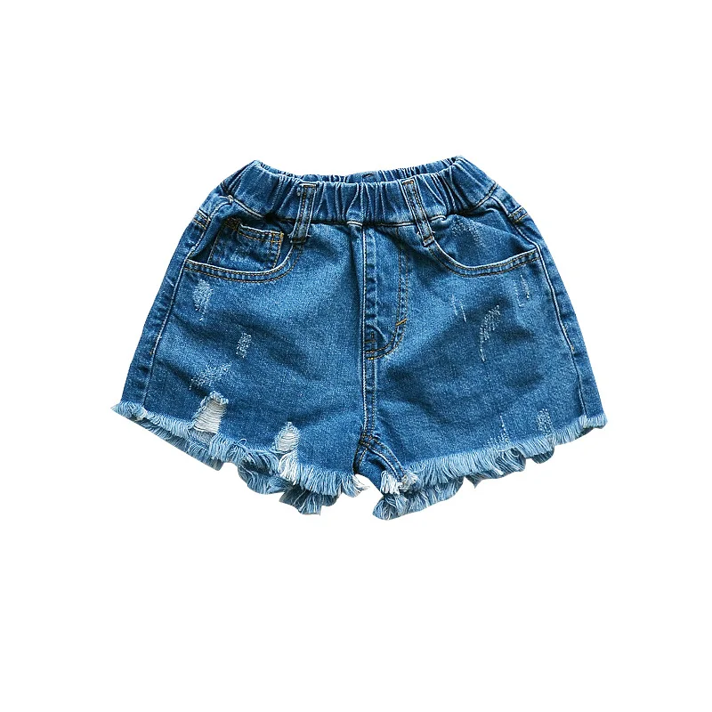

Children's Wear 2019 New Fashion Summer Wear Girls Denim Baby Girls Clothing Solid Shorts Pure Cotton Hot Pants Casual Pants