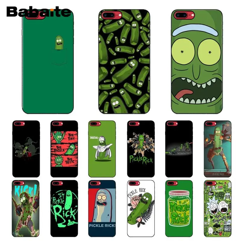 

Babaite Rick and Morty Mr. Pickles Custom Photo Soft Phone Case for Apple iPhone 8 7 6 6S Plus X XS MAX 5 5S SE XR Cover