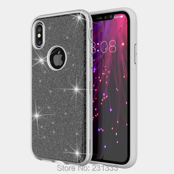 C ku Блестящий Гибридный Матовый Жесткий ПК ТПУ чехол для Iphone X 8 7 Plus 7th 6 6S SE 5 5S