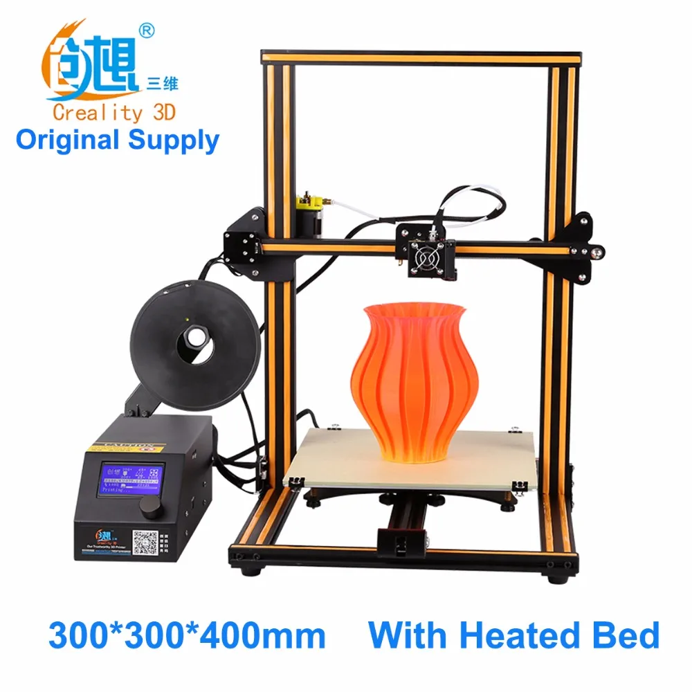 Prix pour Creality CR-10 grande impression taille DIY de bureau 3D imprimante 300*300*400mm taille d'impression ABS, PLA filament avec chauffée lit Prix pour Creality CR-10 grande impression taille DIY de bureau 3D imprimante 300*300*400mm taille d'impression ABS, PLA filament avec chauffée lit