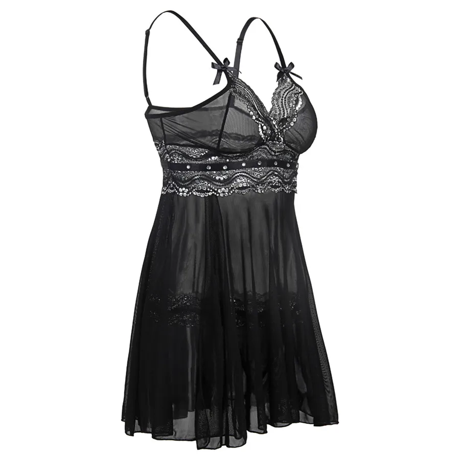 S M L XL XXL 3XL 4XL 5XL 6XL Plus Size Sexy Lingerie Hot Women Deep V Neck Sleepwear Sex Dress Costume Babydoll Big Size