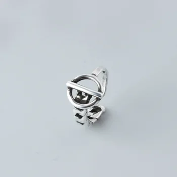 

Bohemian Vintage Silver Color Circle Rings For Women Gift Adjustable Antique Rings Engagement Wedding Jewelry Anillos