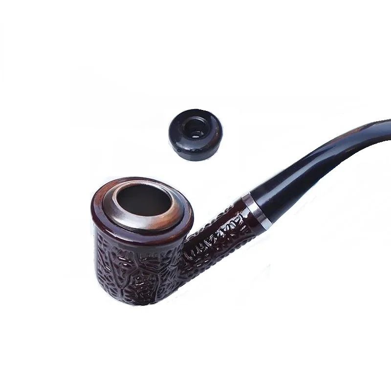

Tobacco And Cigarette Dual-use Resin Pipe Detachable Wipe Cleaning Dry Smoke Pot fashion Smoking Paraphernalia