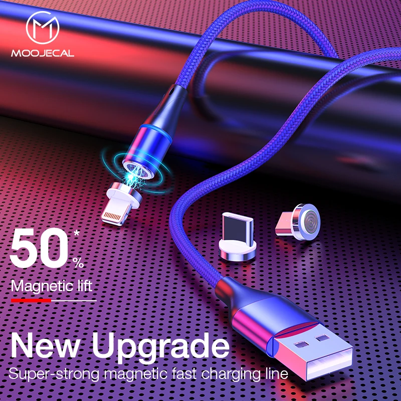 

MOOJECAL Usb type c cable Fast charging magnetic cable For iPhone XS XR 8 7 Samsung S8 Magnet charger For Xiaomi Redmi Data cord